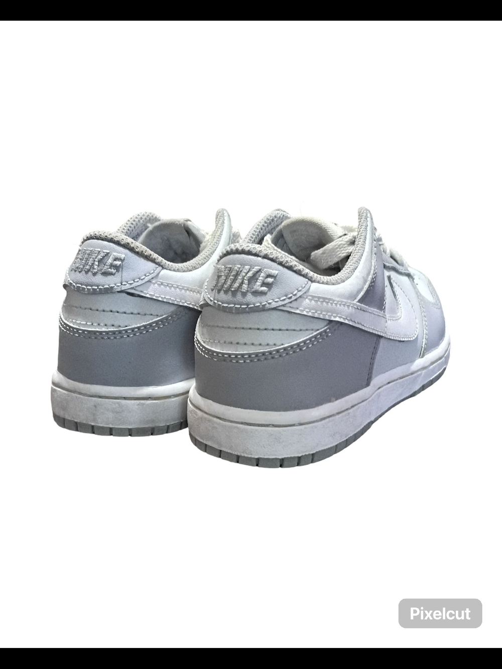 Nike Dunk Low Kids Sneakers | Grey & White |Size 1 Youth - Picture 4 of 7
